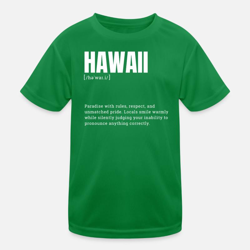 Langue de la fierté hawaïenne T-shirt sport Enfant