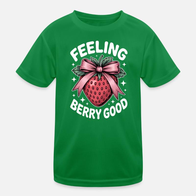 Erdbeeren Sprüche Lustiges Erdbeeren Geschenk Kinder Funktions-T-Shirt