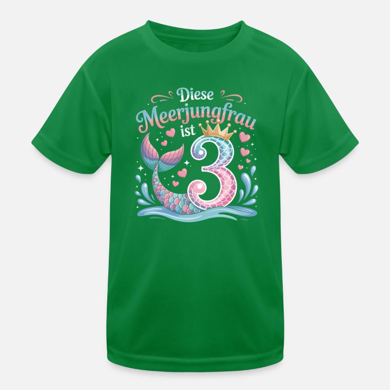 Cette sirène a 3 ans de filles T-shirt sport Enfant