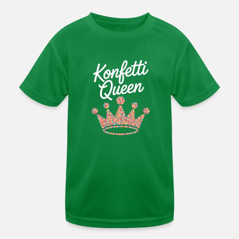 Konfetti Queen Karneva Kinder Funktions-T-Shirt