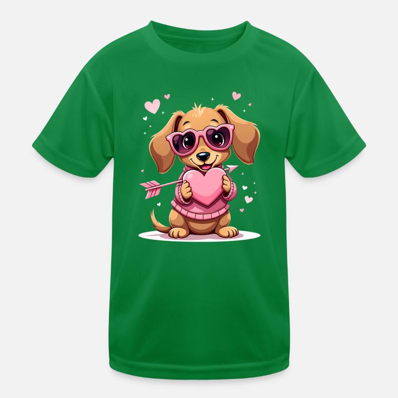 Dackel Dachshund Tekel Kinder Funktions-T-Shirt