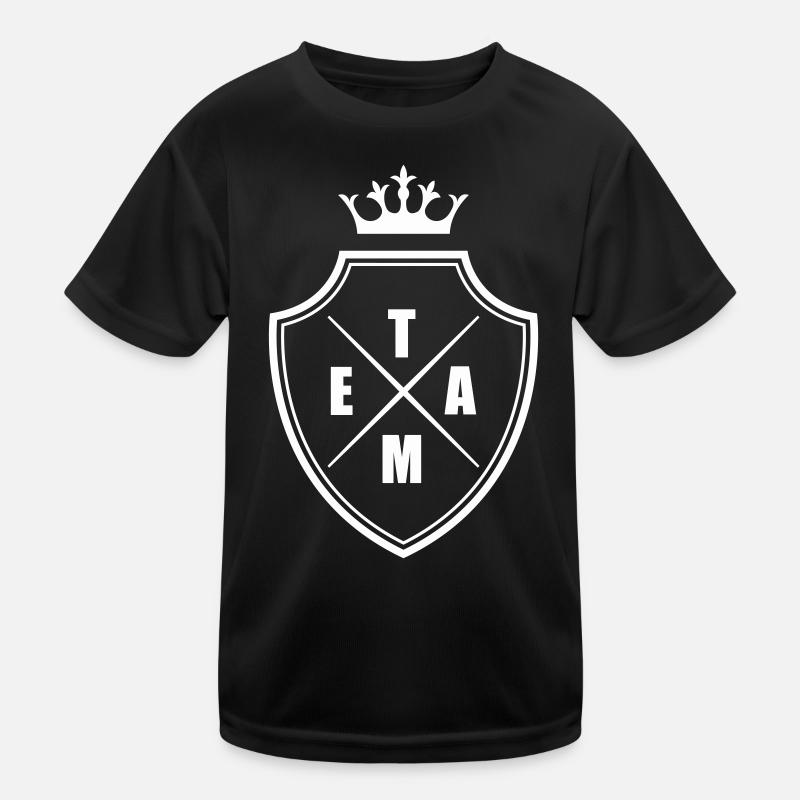 Team Wappen Crest Kinder Funktions-T-Shirt