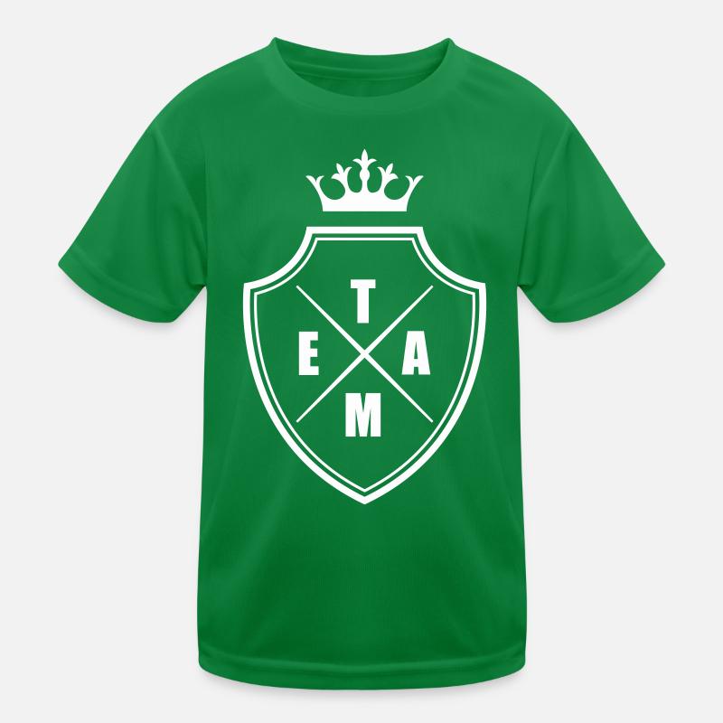 Team Wappen Crest Kinder Funktions-T-Shirt