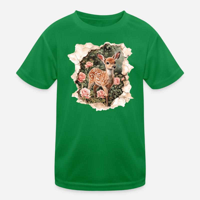 Faon de cerf T-shirt sport Enfant