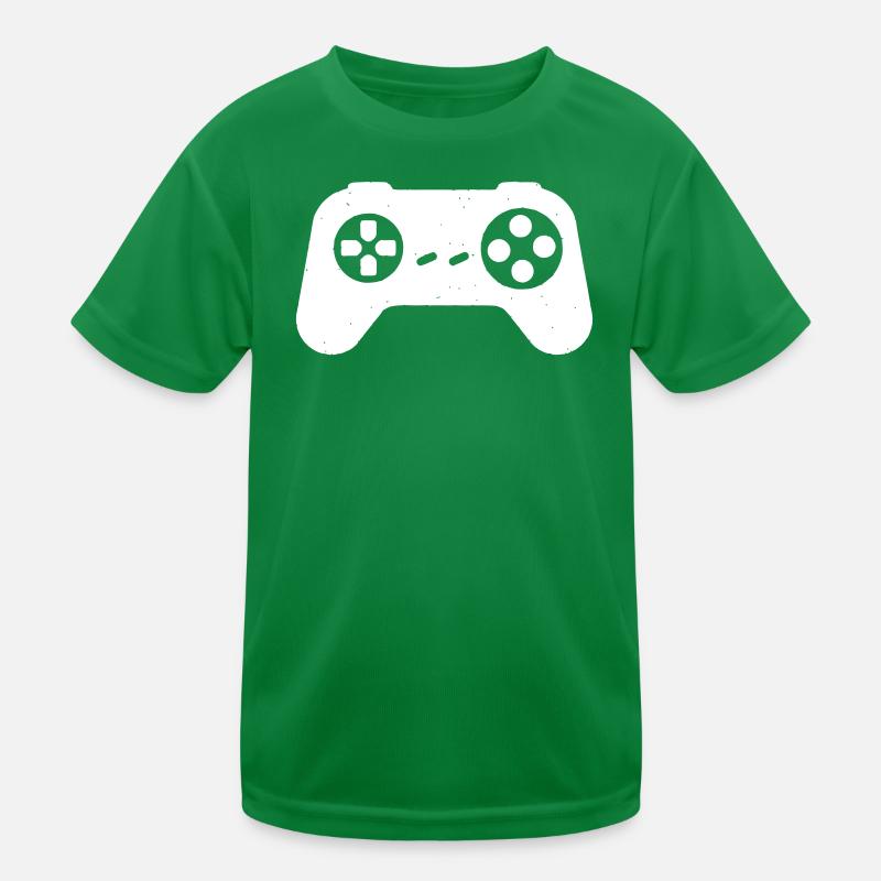  Controller Vintage Textur Kinder Funktions-T-Shirt