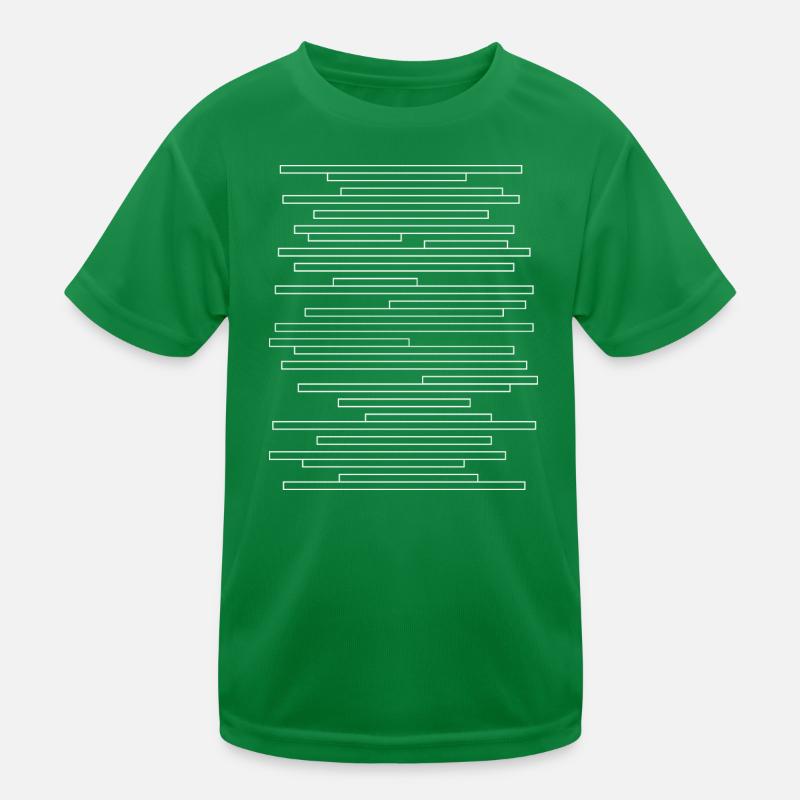 Lines Wave Geometric Pattern Kids Functional T-Shirt