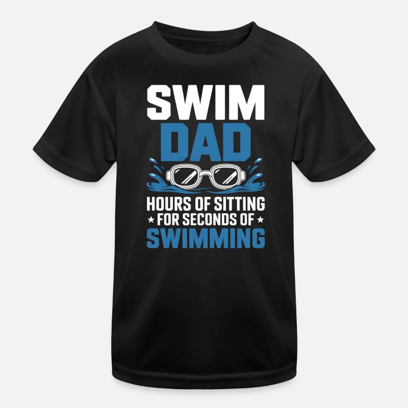Schwimmen Sprüche Lustiges Schwimmen Geschenk Kinder Funktions-T-Shirt