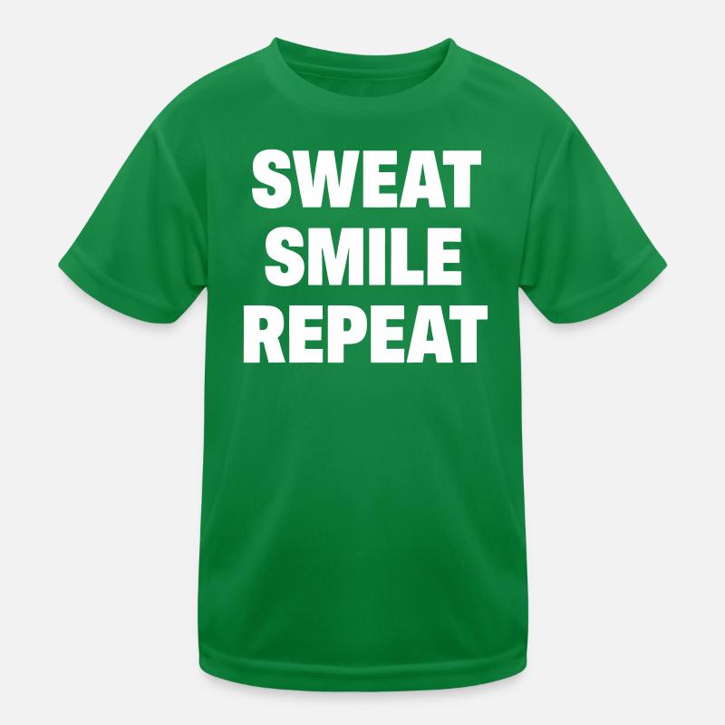 Sweat Smile Repeat Kinder Funktions-T-Shirt