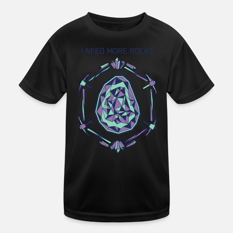I need more stones Kids Functional T-Shirt