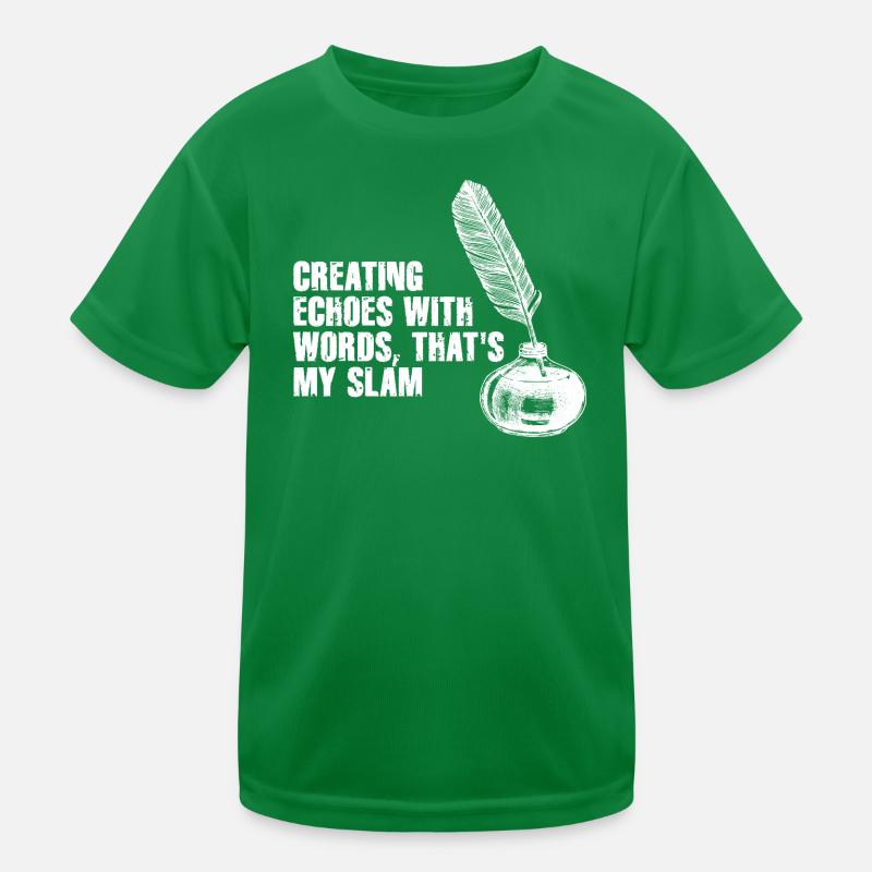 Quill Echoes Slam Poetry Kids Functional T-Shirt