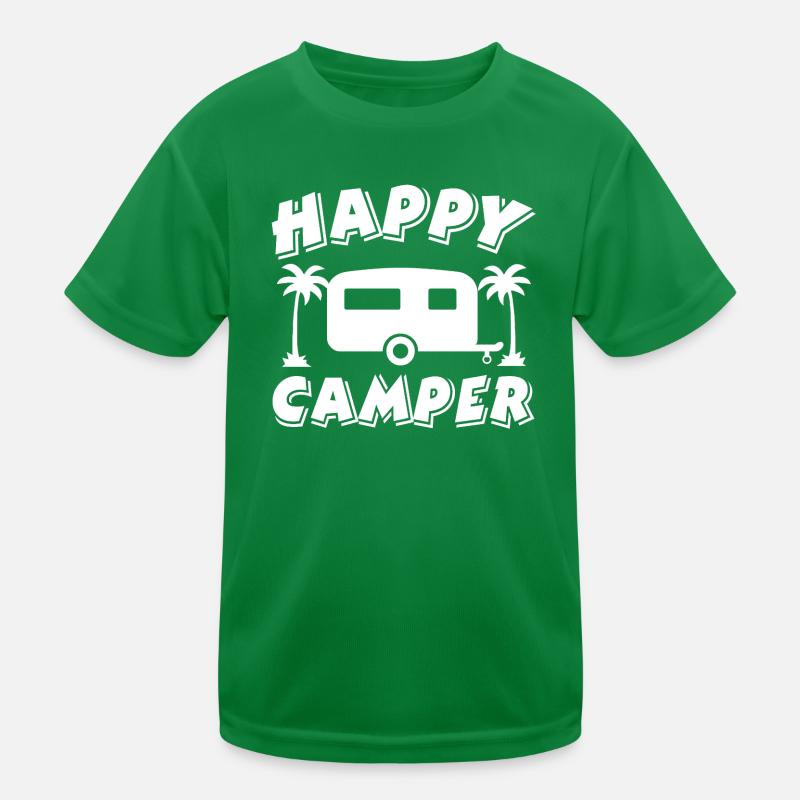 Camping Kinder Funktions-T-Shirt