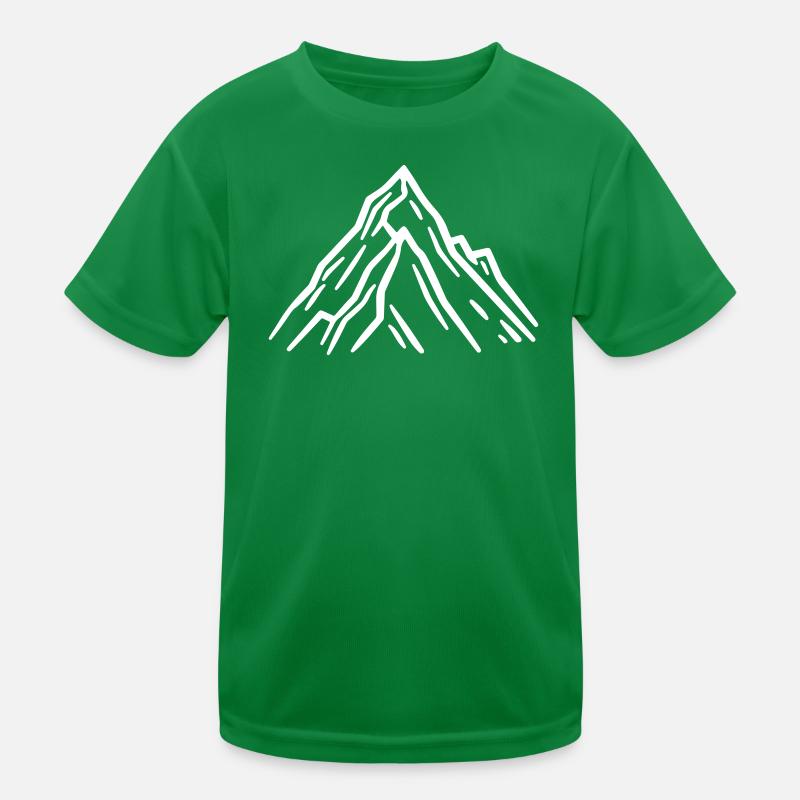 Mountains Symbol Rocks Kids Functional T-Shirt