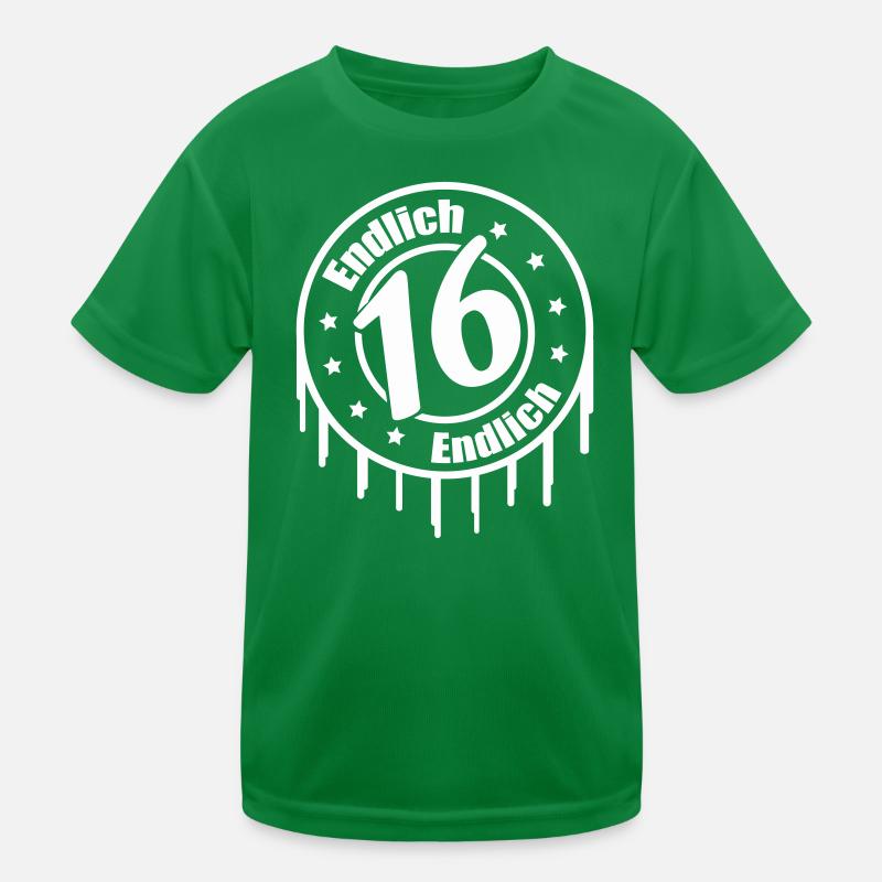 Endlich 16 Geburtstag  Kinder Funktions-T-Shirt
