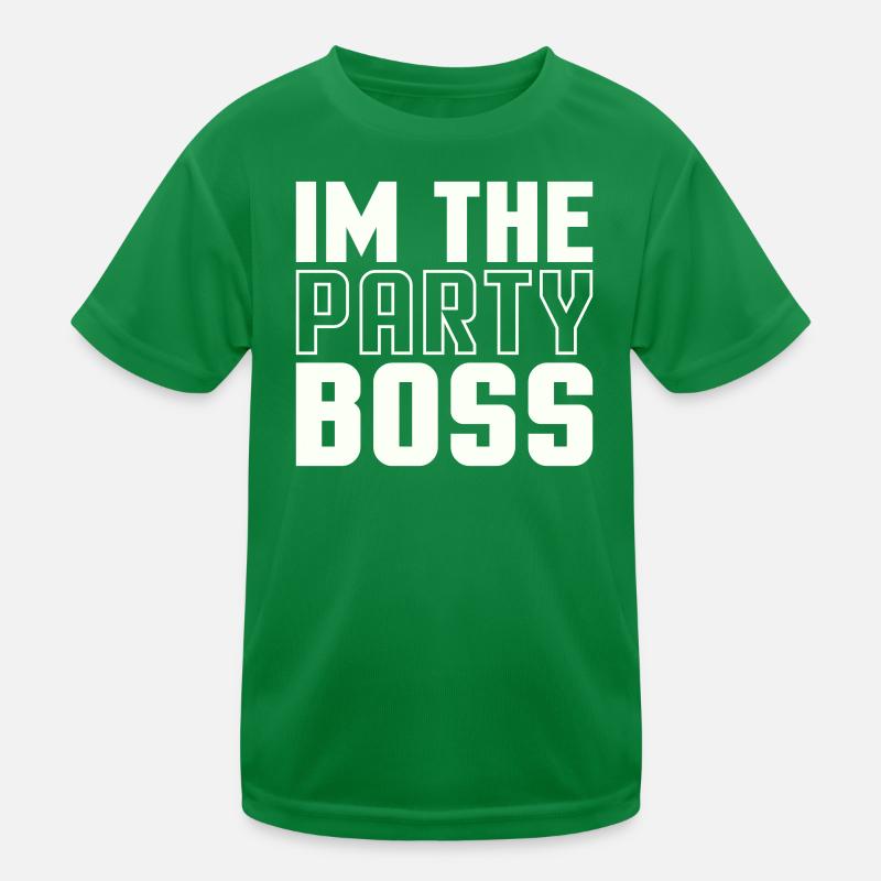 Ich bin der Party Chef Kinder Funktions-T-Shirt
