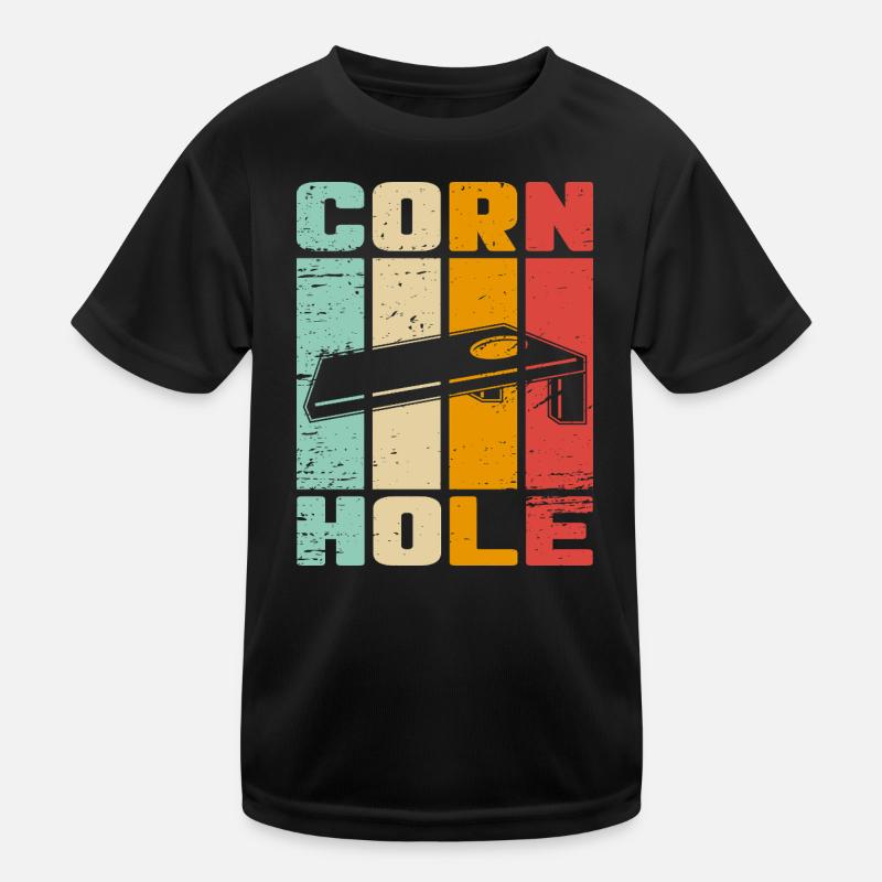 Cornhole Kinder Funktions-T-Shirt