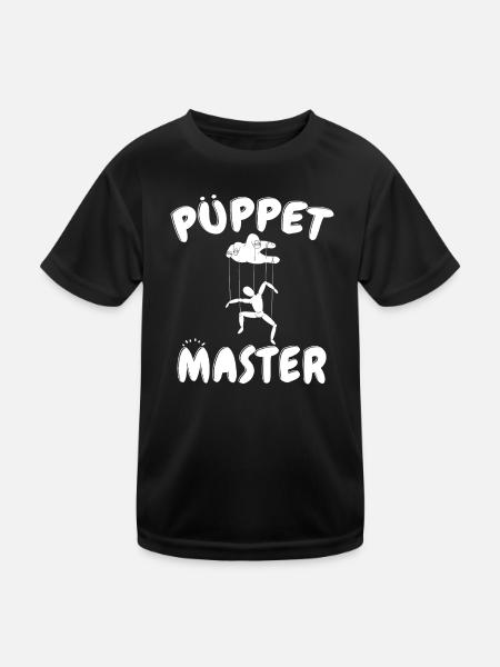 Puppet Master Silhouette - Kids Functional T-Shirt - black - Front