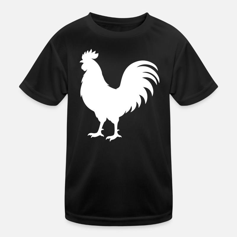 Hahn Silhouette Kinder Funktions-T-Shirt