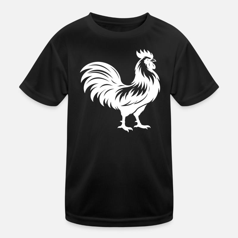 Hahn Silhouette Kinder Funktions-T-Shirt