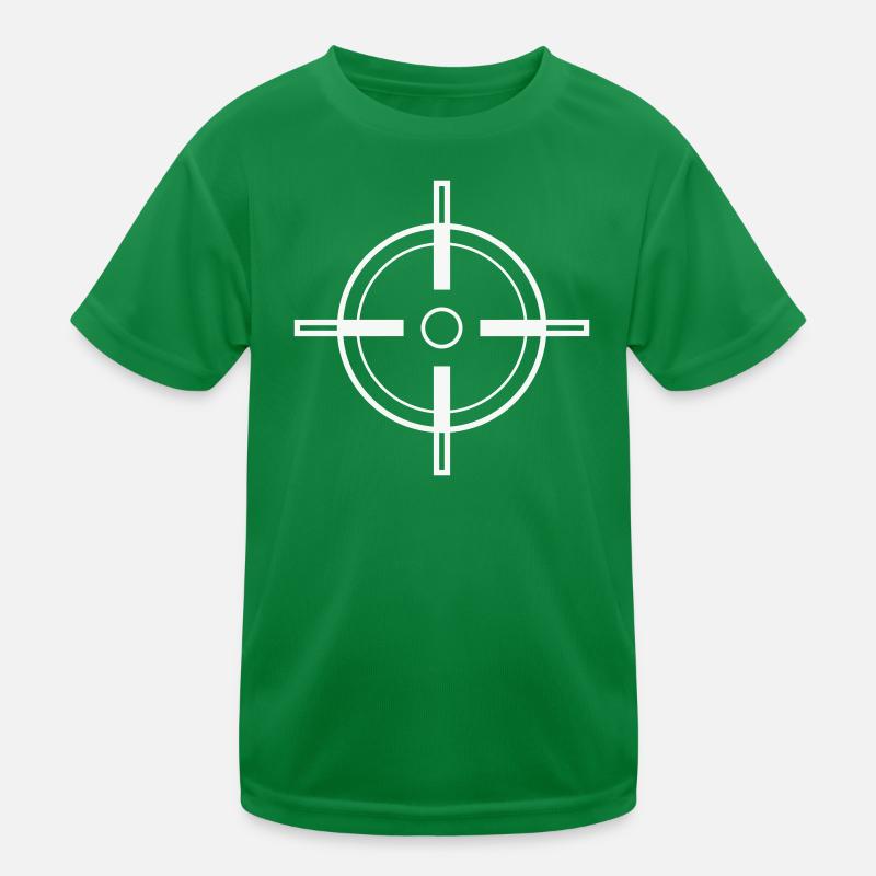 Geometric Target Reticle Kids Functional T-Shirt