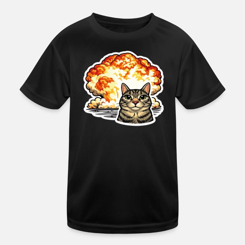 And it made a boom, such a fireball boy Kids Functional T-Shirt