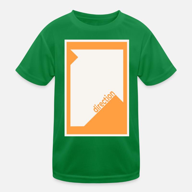 Affiche de mise en scène orange – Graphique moderne T-shirt sport Enfant