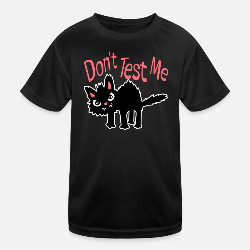 Ne me teste pas, chat coquin, citation drôle : logo T-shirt sport Enfant