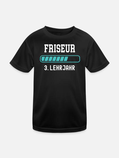 Hairdresser training 3rd year of apprenticeship 3rd year of training - Kids Functional T-Shirt - black