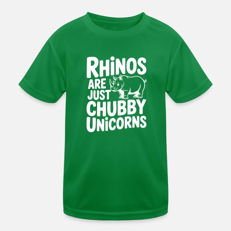 Nashörner sind einfach pummelige Einhörner Kinder Funktions-T-Shirt
