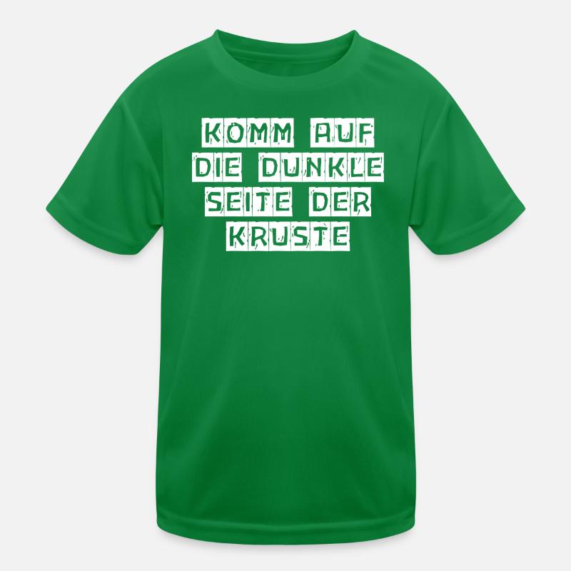 Komm auf die dunkle Seite der Kruste Kinder Funktions-T-Shirt