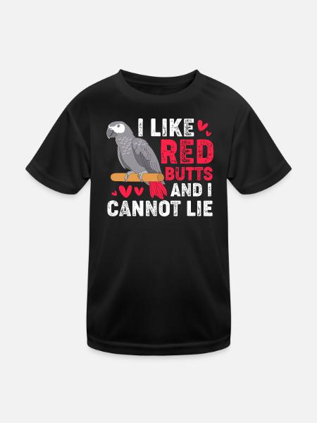 Parrot Grey - Kids Functional T-Shirt - black - Front