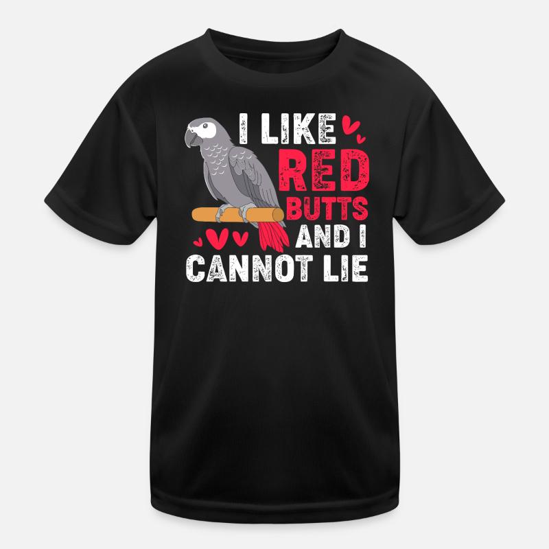 Parrot Grey Kids Functional T-Shirt