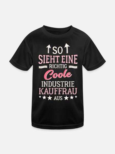 Cool industrial clerk - Kids Functional T-Shirt - black - Front