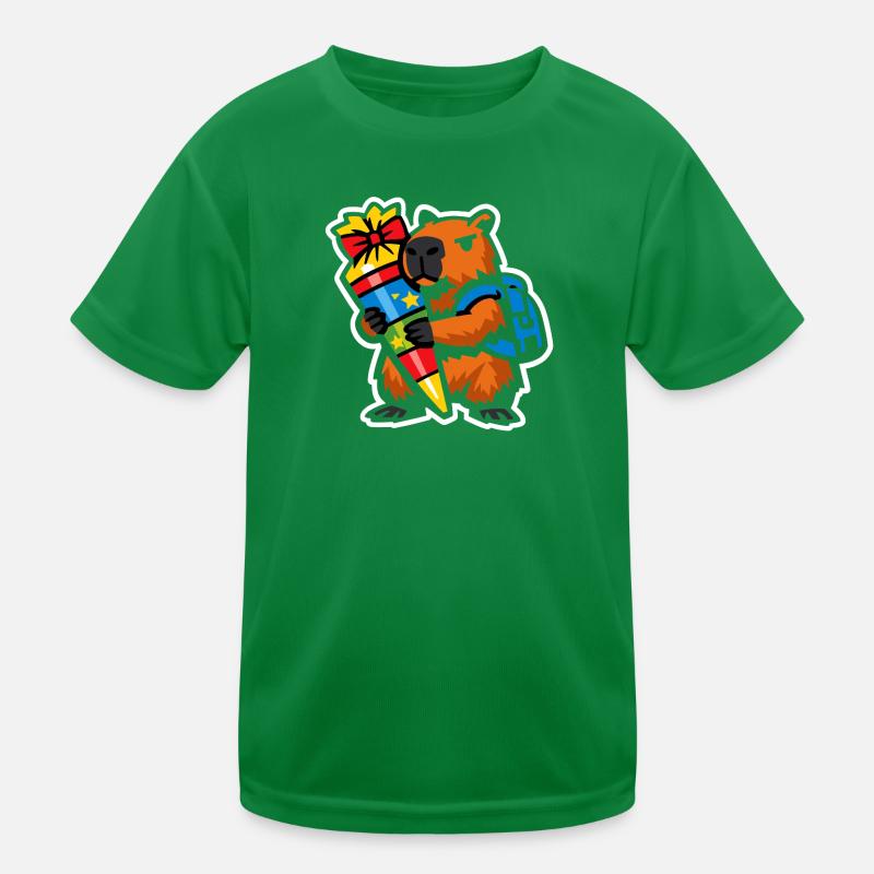 Capybara 1. Schultag | Einschulung Kinder Kinder Funktions-T-Shirt