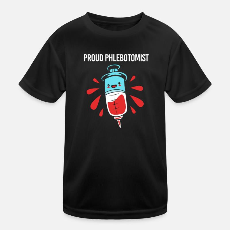 Pflege Pfleger Pflegerin Blutentnahme Phlebotomist Kinder Funktions-T-Shirt