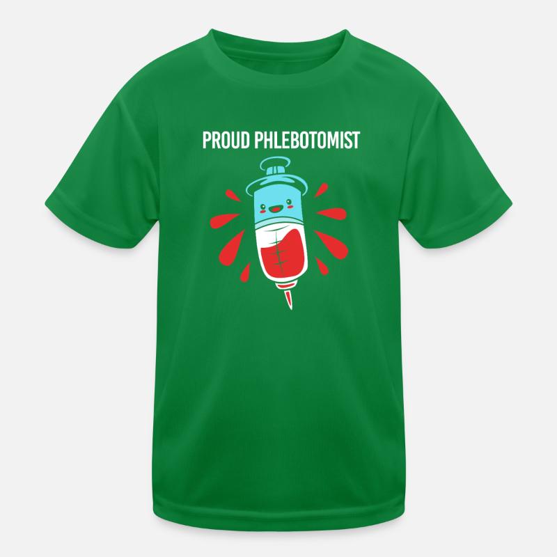 Pflege Pfleger Pflegerin Blutentnahme Phlebotomist Kinder Funktions-T-Shirt