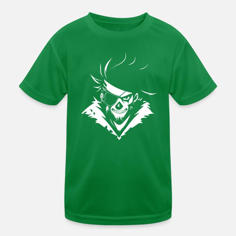 Pirate Skull with Eye Patch – Urban Skull Kids Functional T-Shirt