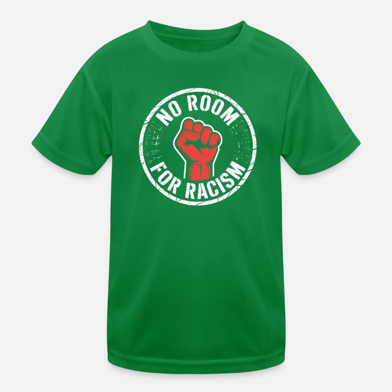 No Room for Racism - Antifa Merch Kids Functional T-Shirt