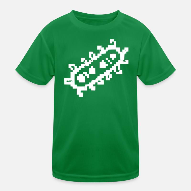 Bacteria Rods Pixel Germ Kids Functional T-Shirt
