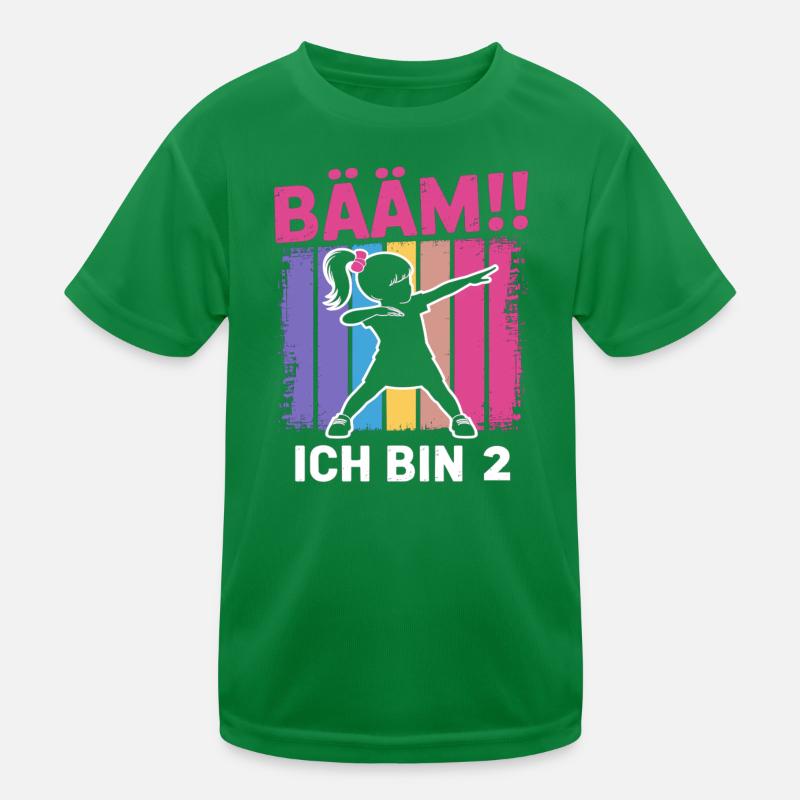Bääm, je suis 2 filles qui font le dabb, 2e anniversaire T-shirt sport Enfant