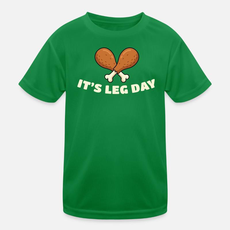 Leg Day Drumsticks Duo Kinder Funktions-T-Shirt