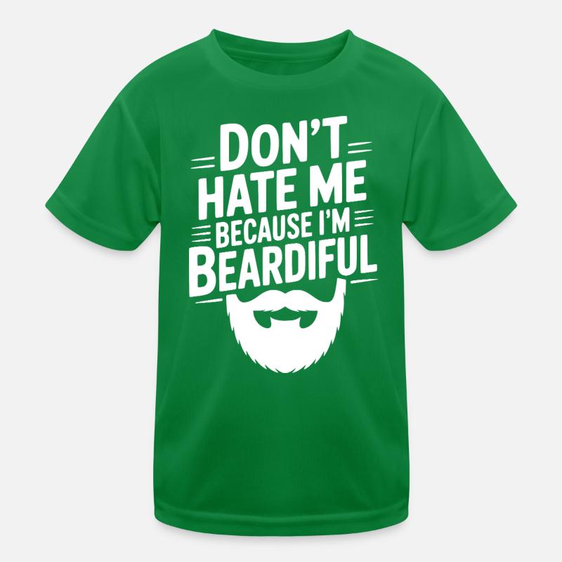 Hass mich nicht, weil ich bärtig bin Kinder Funktions-T-Shirt