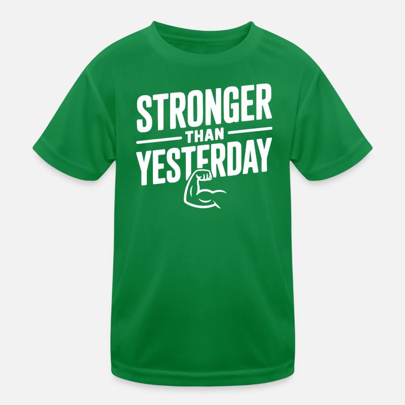 Stärker als gestern Kinder Funktions-T-Shirt