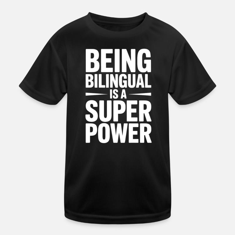 Foreign Language Sayings Funny Foreign Language Gift Kids Functional T-Shirt