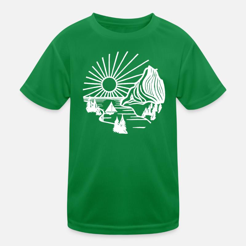 Paysage de vacances (blanc) T-shirt sport Enfant