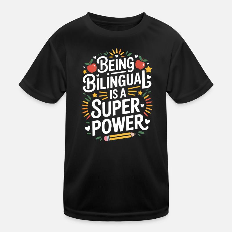 Foreign Language Sayings Funny Foreign Language Gift Kids Functional T-Shirt