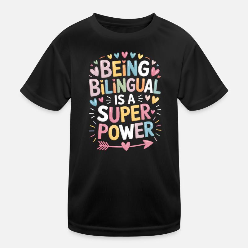 Foreign Language Sayings Funny Foreign Language Gift Kids Functional T-Shirt