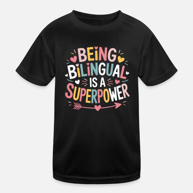 Foreign Language Sayings Funny Foreign Language Gift Kids Functional T-Shirt
