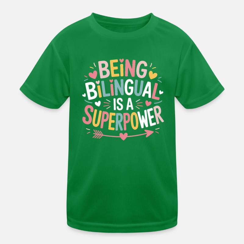 Foreign Language Sayings Funny Foreign Language Gift Kids Functional T-Shirt
