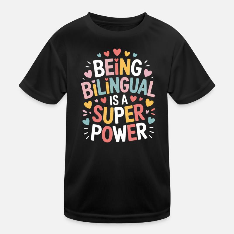 Foreign Language Sayings Funny Foreign Language Gift Kids Functional T-Shirt