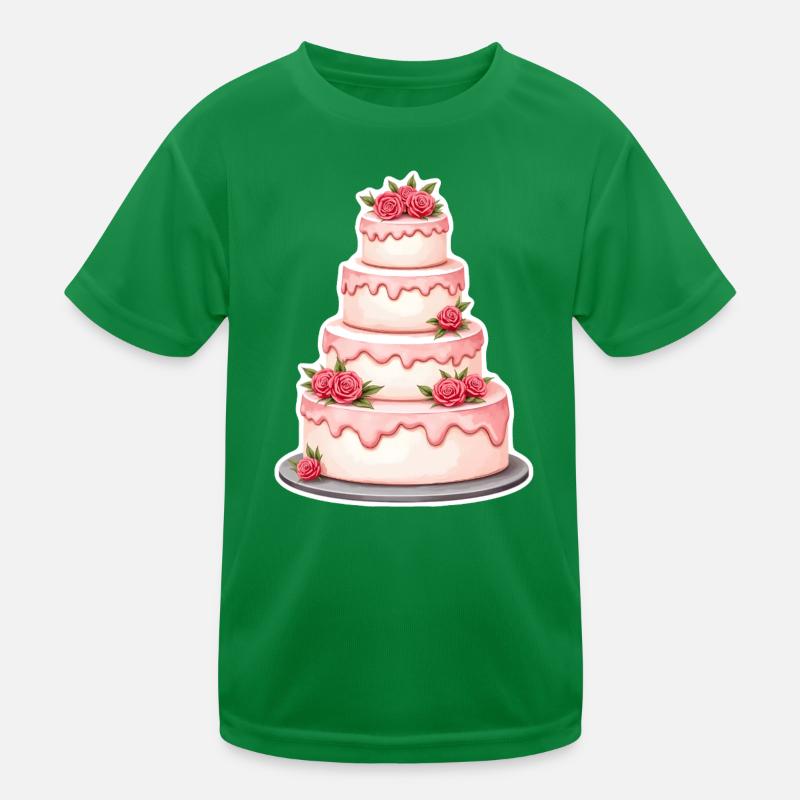Cake Wedding Kids Functional T-Shirt